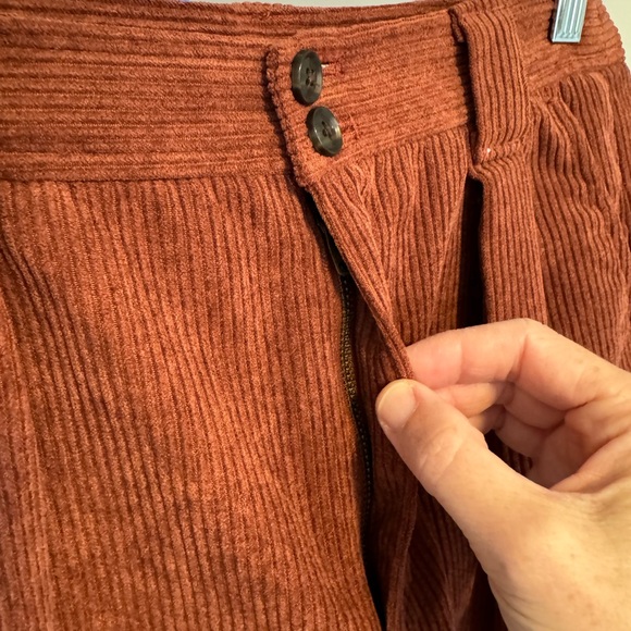 Madewell Corduroy High-Rise pleated trousers - Picture 2 of 8